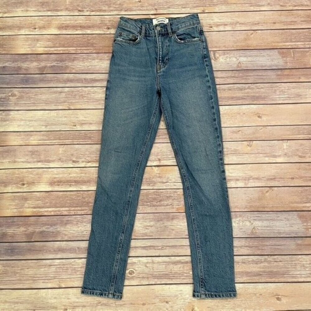 Reformation High and Skinny Crop Jeans Syracuse Medium Wash